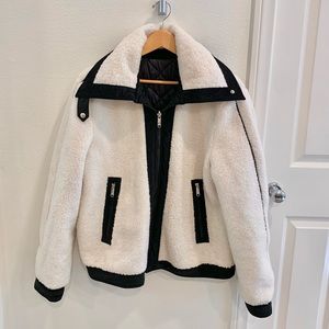 Sam Edelman reversible faux Sherpa jacket size L